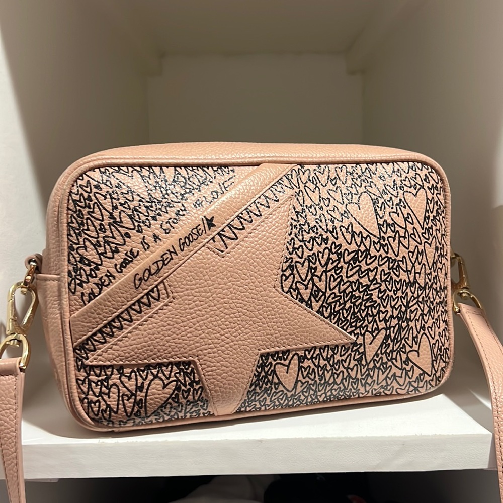 Original nude black  (pale pink ) Golden Goose crossbody handbag